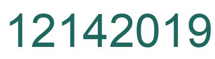 Número 12142019 imagen verde