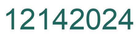 Number 12142024 green image