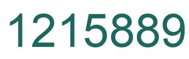 Number 1215889 green image