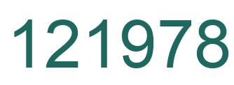 Number 121978 green image