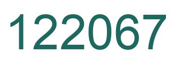 Number 122067 green image