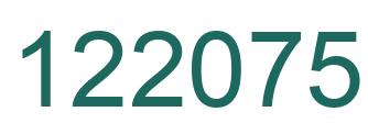 Number 122075 green image