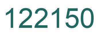 Number 122150 green image