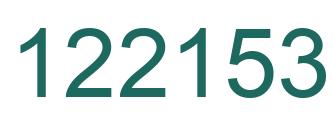 Number 122153 green image