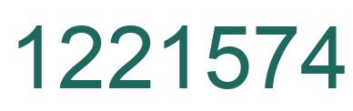 Número 1221574 imagen verde
