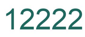 Zahl 12222 grün bild