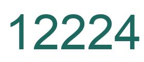 Zahl 12224 grün bild