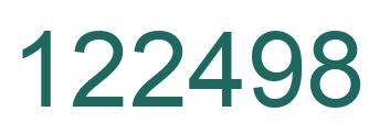 Number 122498 green image
