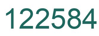 Número 122584 imagen verde