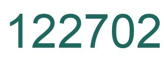 Number 122702 green image