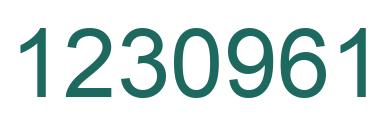 Número 1230961 imagen verde