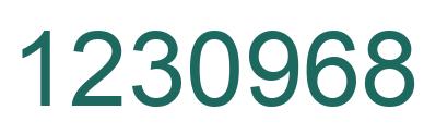 Número 1230968 imagen verde