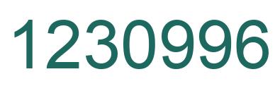 Number 1230996 green image