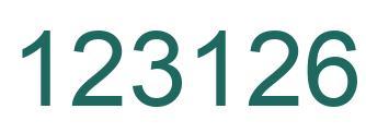 Number 123126 green image