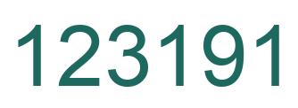 Número 123191 imagen verde