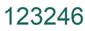 Número 123246 imagen verde