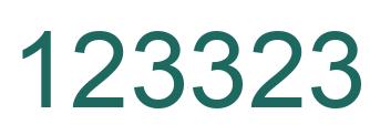 Number 123323 green image
