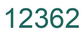Number 12362 green image