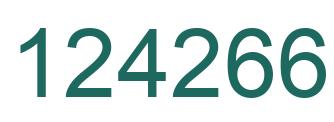 Number 124266 green image