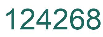 Number 124268 green image