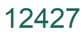 Zahl 12427 grün bild
