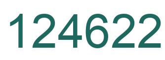 Number 124622 green image