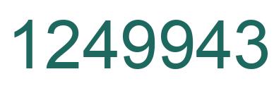 Number 1249943 green image