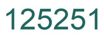 Número 125251 imagen verde