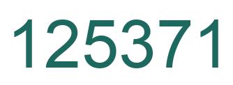 Número 125371 imagen verde