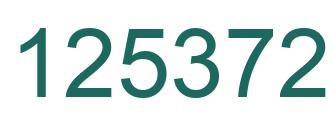 Number 125372 green image