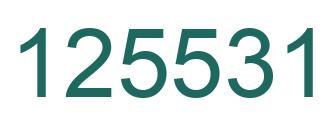 Número 125531 imagen verde