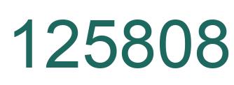 Número 125808 imagen verde