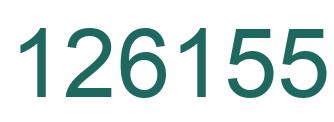 Number 126155 green image