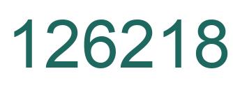 Number 126218 green image