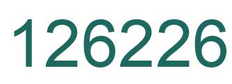 Number 126226 green image