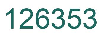Number 126353 green image
