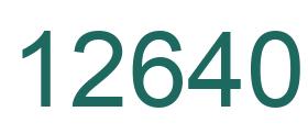 Number 12640 green image