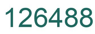 Number 126488 green image