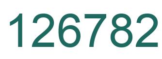 Number 126782 green image
