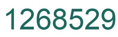 Number 1268529 green image