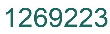 Number 1269223 green image