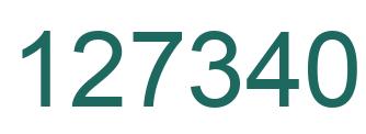 Number 127340 green image