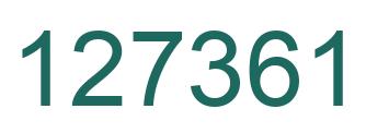 Número 127361 imagen verde