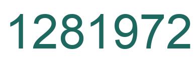 Number 1281972 green image