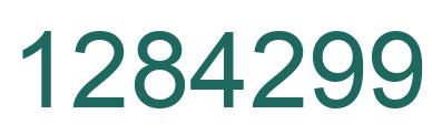 Number 1284299 green image