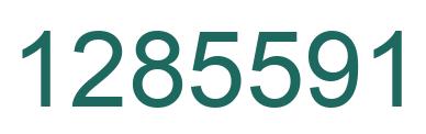 Number 1285591 green image