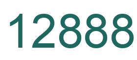Number 12888 green image