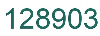 Number 128903 green image