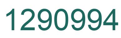 Number 1290994 green image