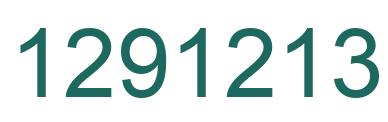 Number 1291213 green image